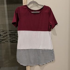 Short sleeve blouse large